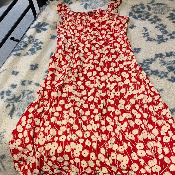Loco Lindo Dresses & Skirts - #12 Floral Red and White Dress